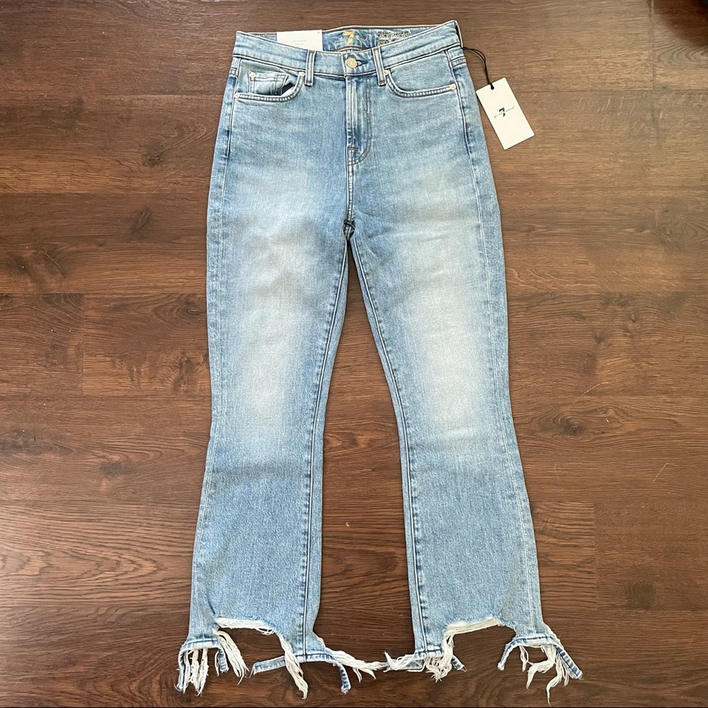 NWT 7 For All Mankind High Waist Slim Kick Jeans